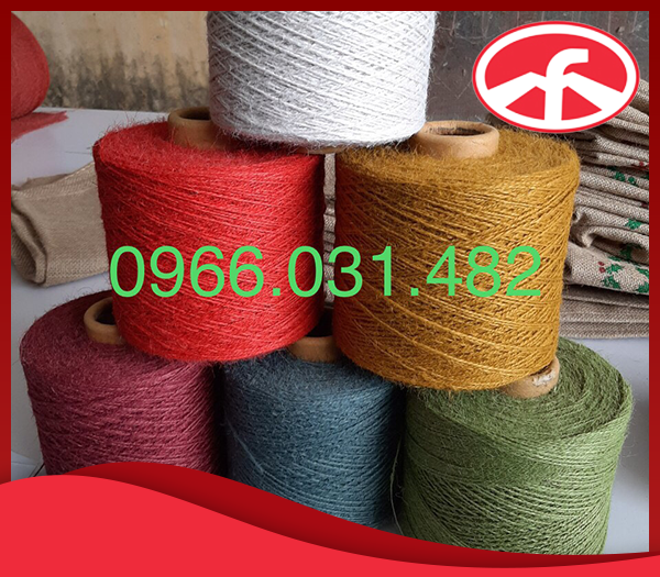 Sợi đay xe màu